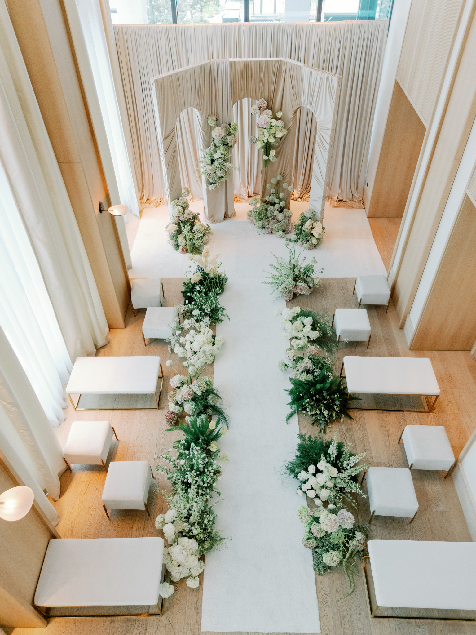 All White Wedding Ceremony at The Tampa EDITION Hotel​